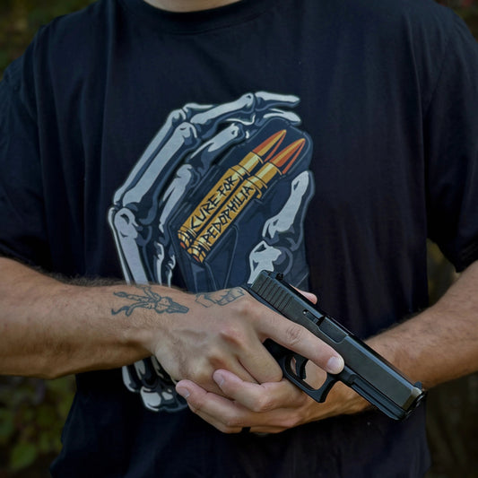 Wearing 'Cure For Pedophilia' at the Range