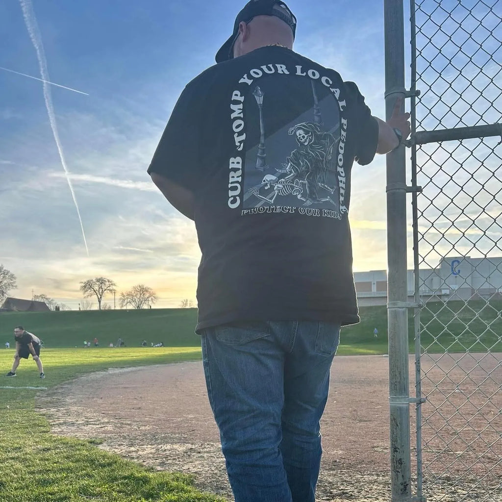 Wearing Curb Stomp Your Local Pedo at a Baseball Game