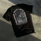 Curb Stomp Your Local Pedophile Shirt Laying Flat on the Floor