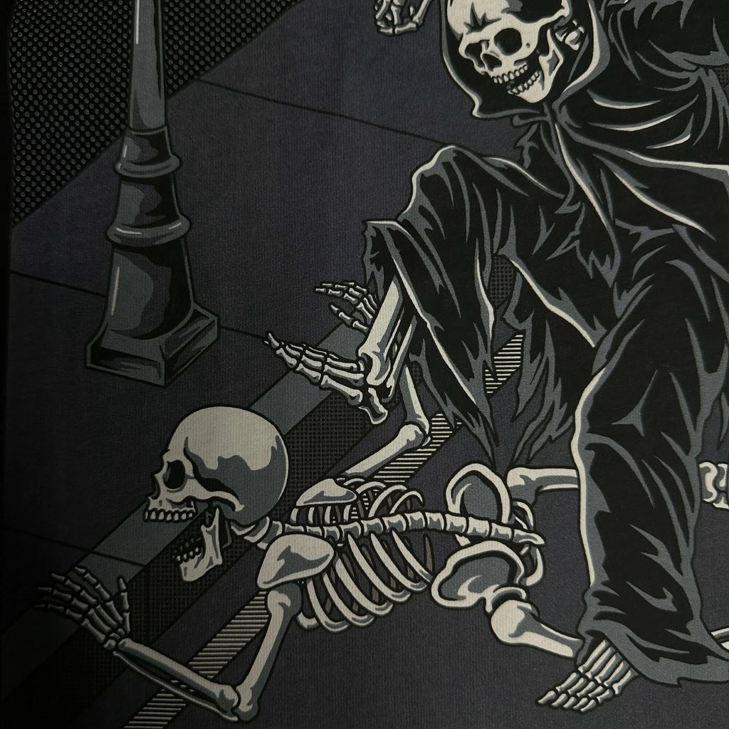 Up Close of Curb Stomp Your Local Pedophile Back Design