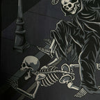 Up Close of Curb Stomp Your Local Pedophile Back Design