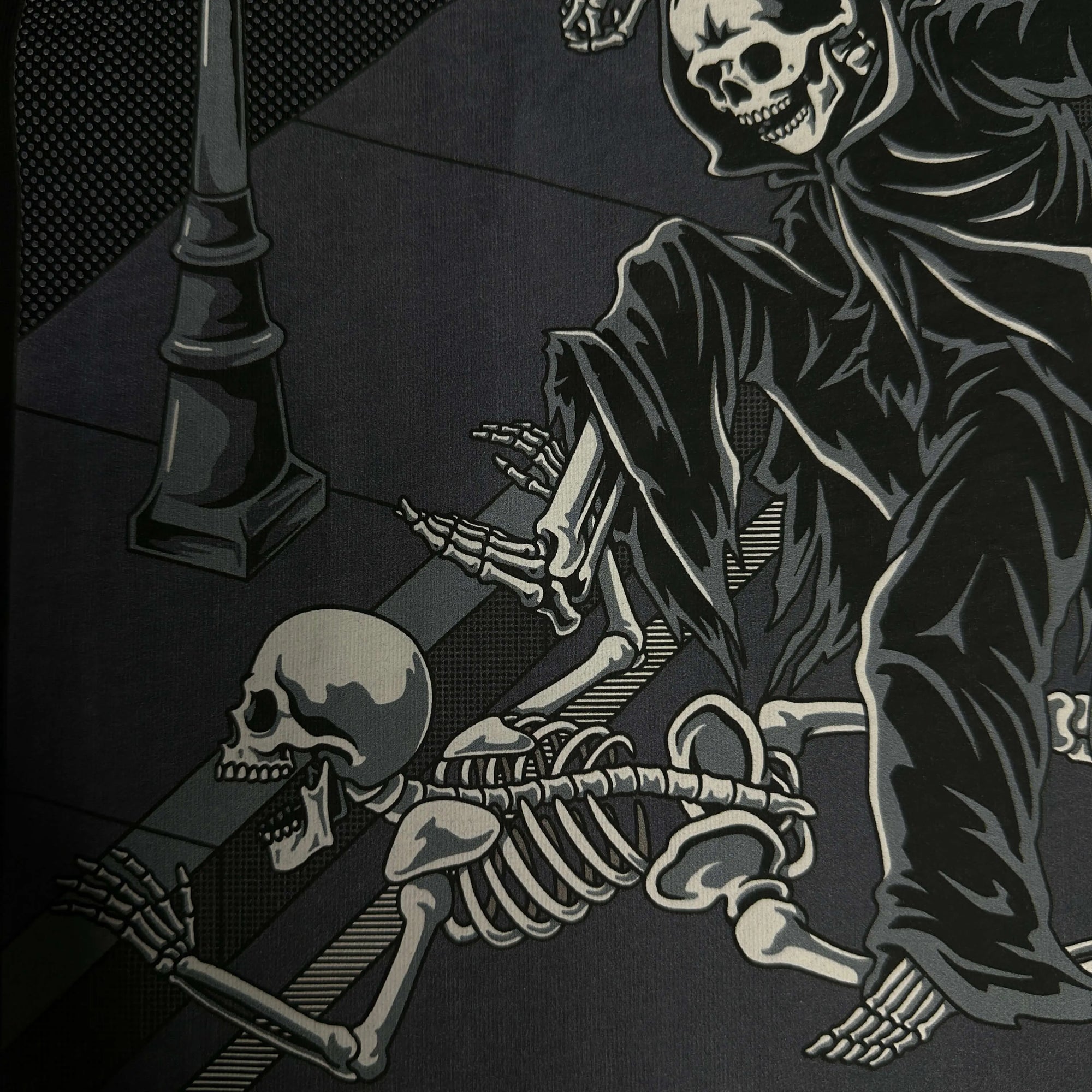 Up Close of Curb Stomp Your Local Pedophile Back Design