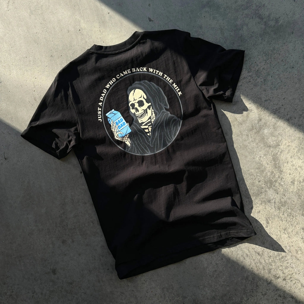 Milk Dad Shirt Laying Flat on the Floor