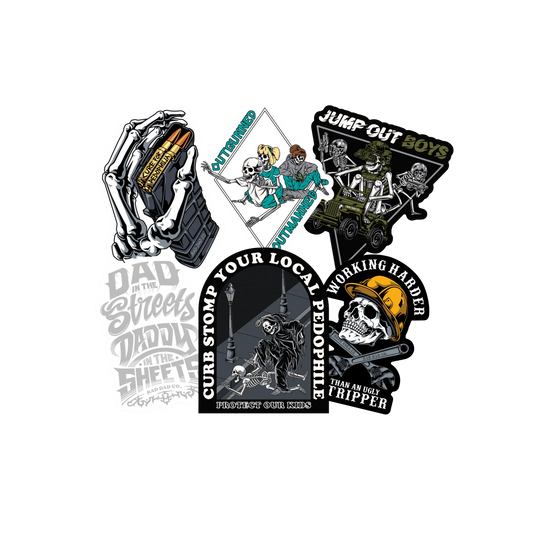 Bundle of 6 Die Cut Stickers