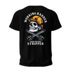 Blue Collar Dad Back Design "Working Harder Than An Ugly Stripper"